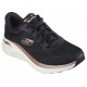 SKECHERS MUJER ARCH FIT GLOW THE DISTANCE 150067/BKRG NEGRA