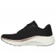 SKECHERS MUJER ARCH FIT GLOW THE DISTANCE 150067/BKRG NEGRA