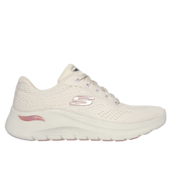 SKECHERS MUJER ARCH FIT  2.0 BIG LEAGUE 150051/NTMT BLANCO ROTO