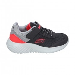 ZAPATILLAS SKECHERS BOUNDER-TREZIC BEBE 403908N/BKRD NEGRA Y ROJA