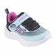 SKECHERS MICROSPEC ADVANCE BEBE 303575N/AQPR NEGRA Y TURQUESA