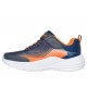 ZAPATILLAS SKECHERS MICROSPEC NIÑO 403926L/NVOR AZUL Y NARANJA