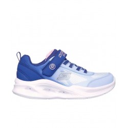 ZAPATILLA BEBE SKECHERS 303714N NVLB AZUL ROSA LUCES