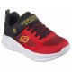 ZAPATILLA NIÑO SKECHERS 401495L RDBK ROJA Y NEGRA LUCES