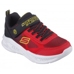 ZAPATILLA NIÑO SKECHERS 401495L RDBK ROJA Y NEGRA LUCES