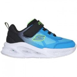 ZAPATILLA BEBE SKECHERS 401495N BKBL AZUL  LUCES