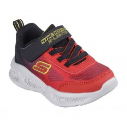 ZAPATILLA BEBE SKECHERS 401495N RDBK ROJA  LUCES