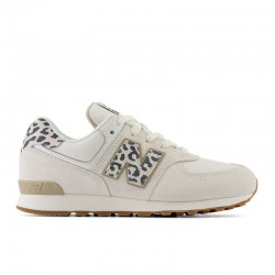 NEW BALANCE JUNIOR  GC574XD BEIGE ANIMAL