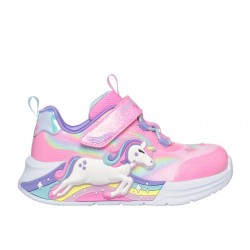 ZAPATILLA BEBE SKECHERS S-LIGHTS UNICORN CHASER 302298N PKMT