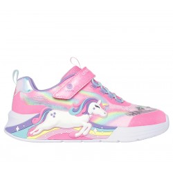 ZAPATILLA NIÑA SKECHERS S-LIGHTS UNICORN CHASER 302298L PKMT