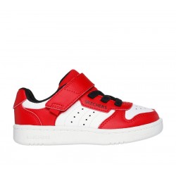 ZAPATILLA BEBE BLANCA ROJA QUICK STREET 405638N RDW