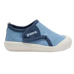 ZAPATILLA JOMA NEN JR 2505 BAREFOOT RESPETUOSAS BEBE AZUL Y BLANCO