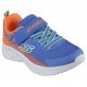 ZAPATILLAS SKECHERS MICROSPEC NIÑO 403924L/RYOR AZUL Y NARANJA