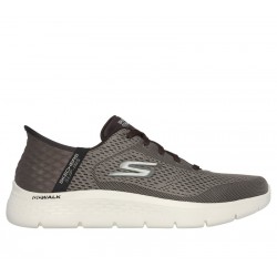 ZAPATILLAS SKECHERS SLIP-INS HOMBRE GO WALK FLEX-NO MANOS 216505/BRN MARRÓN