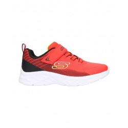 ZAPATILLAS SKECHERS MICROSPEC NIÑO 403924L/RDBK ROJO Y NEGRO