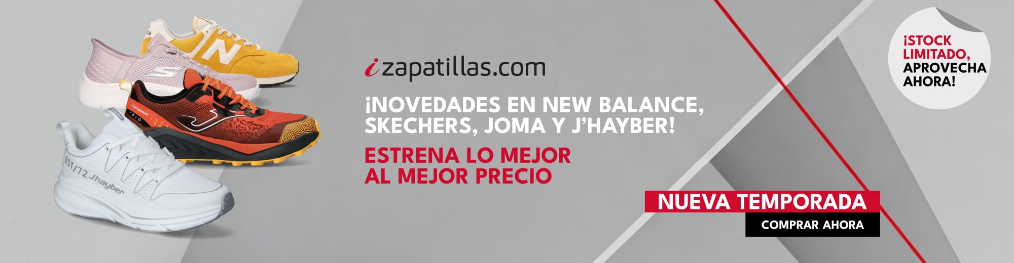 Temporada New Balance - Skechers - Joma - J´hayber 2025 