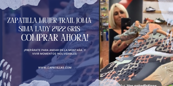 Compra tu  Zapatilla de Trail Joma Sima Lady 2422 en Gris en Lanzamiento