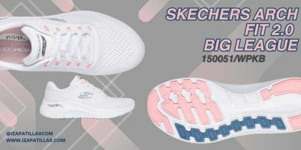 ¡Las Skechers Mujer Arch Fit 2.0 Big League 150051/WPKB Blancas Están en Valencia al Mejor Precio!